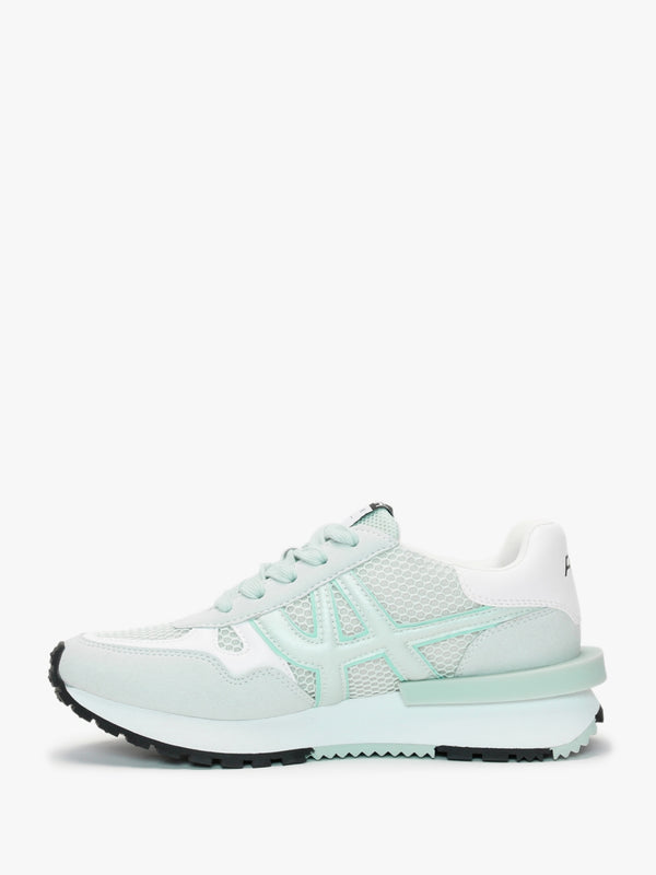 Thunder Misty Blue White Chunky Trainers