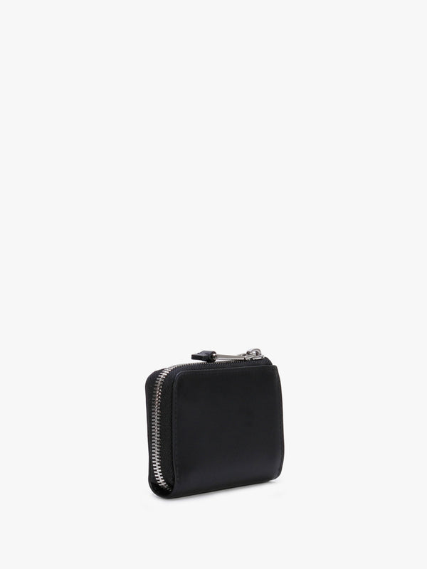 Myra Black Leather Zip Around Purse