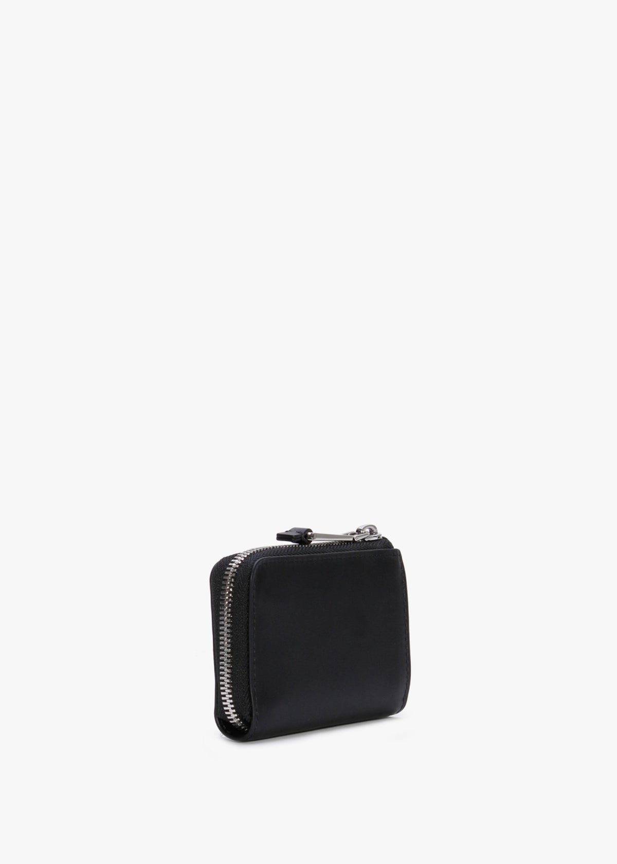 Myra Black Leather Zip Around Purse