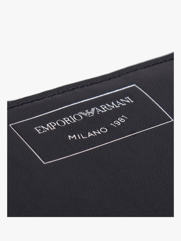 Myra Black Leather Zip Around Purse