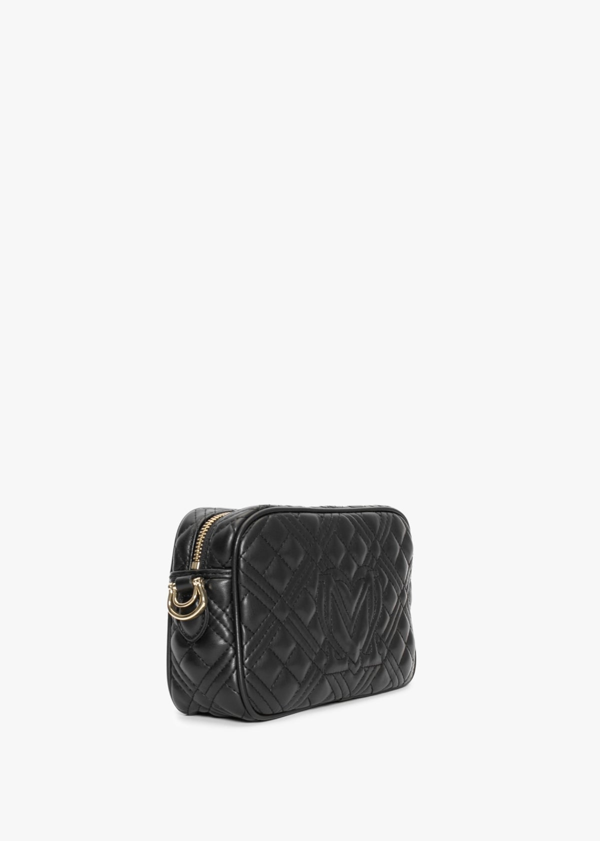 Mini Diamond Quilt Black Cross-Body Bag