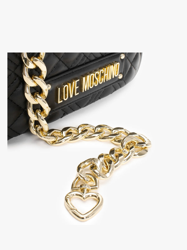 Mini Diamond Quilt Black Cross-Body Bag