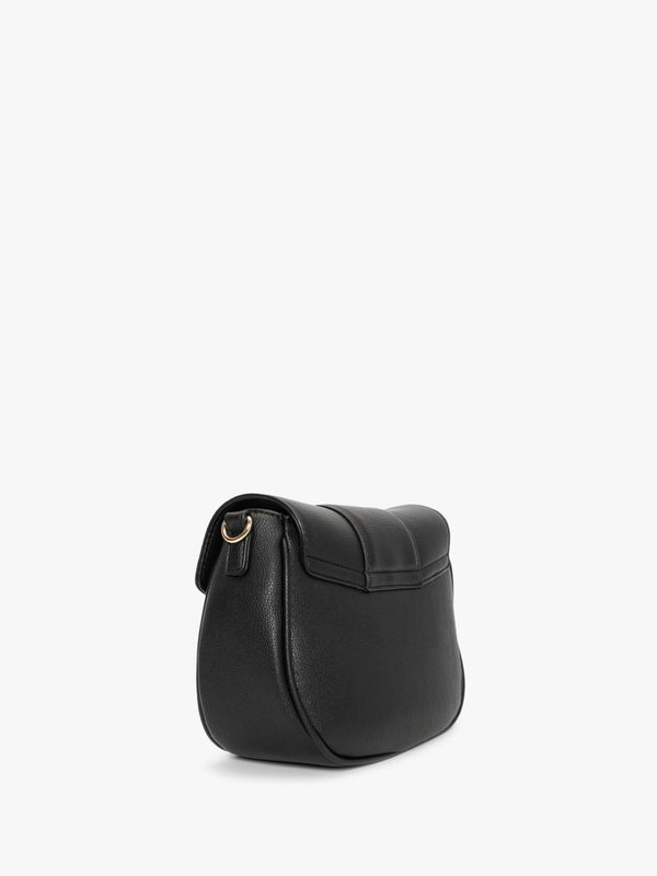 Heart Bit Black Shoulder Bag