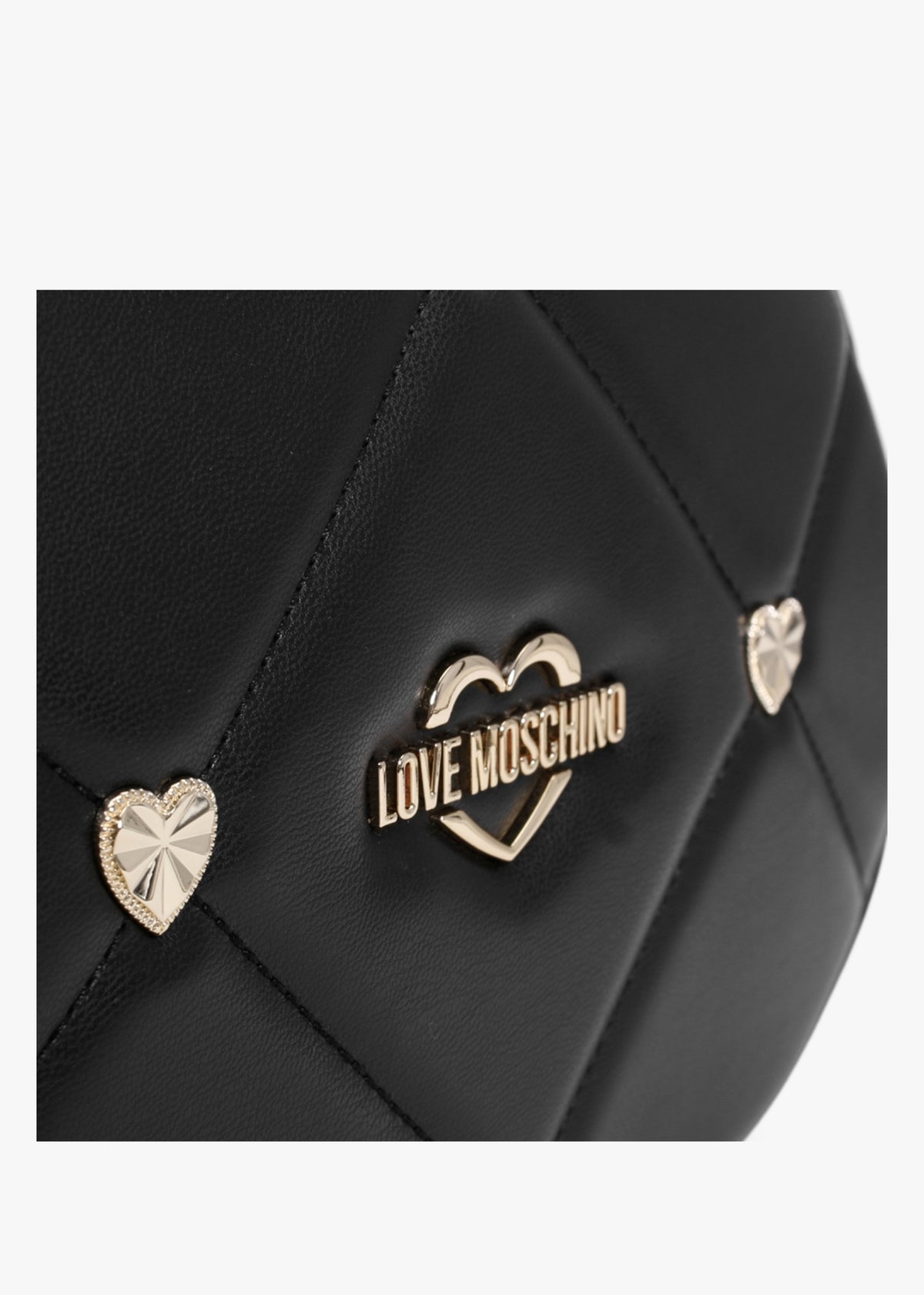 Heart Studs Black Cross-Body Bag