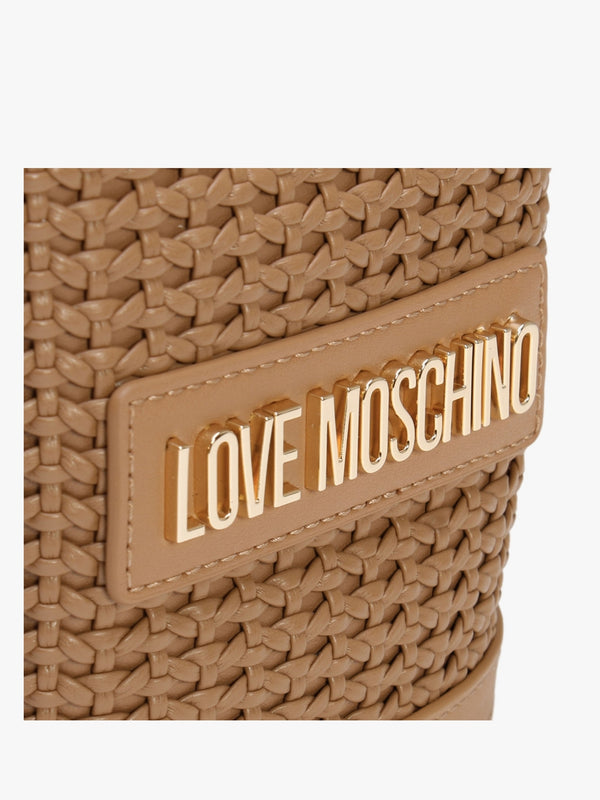 Woven Cammello Bucket Bag