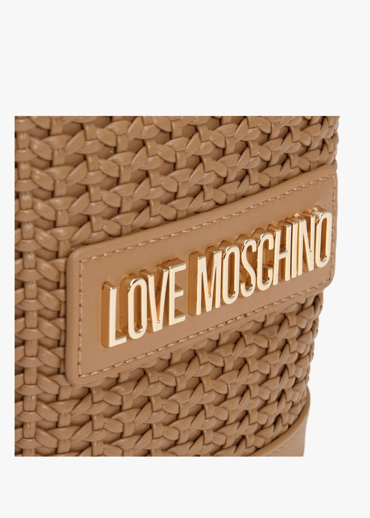 Woven Cammello Bucket Bag