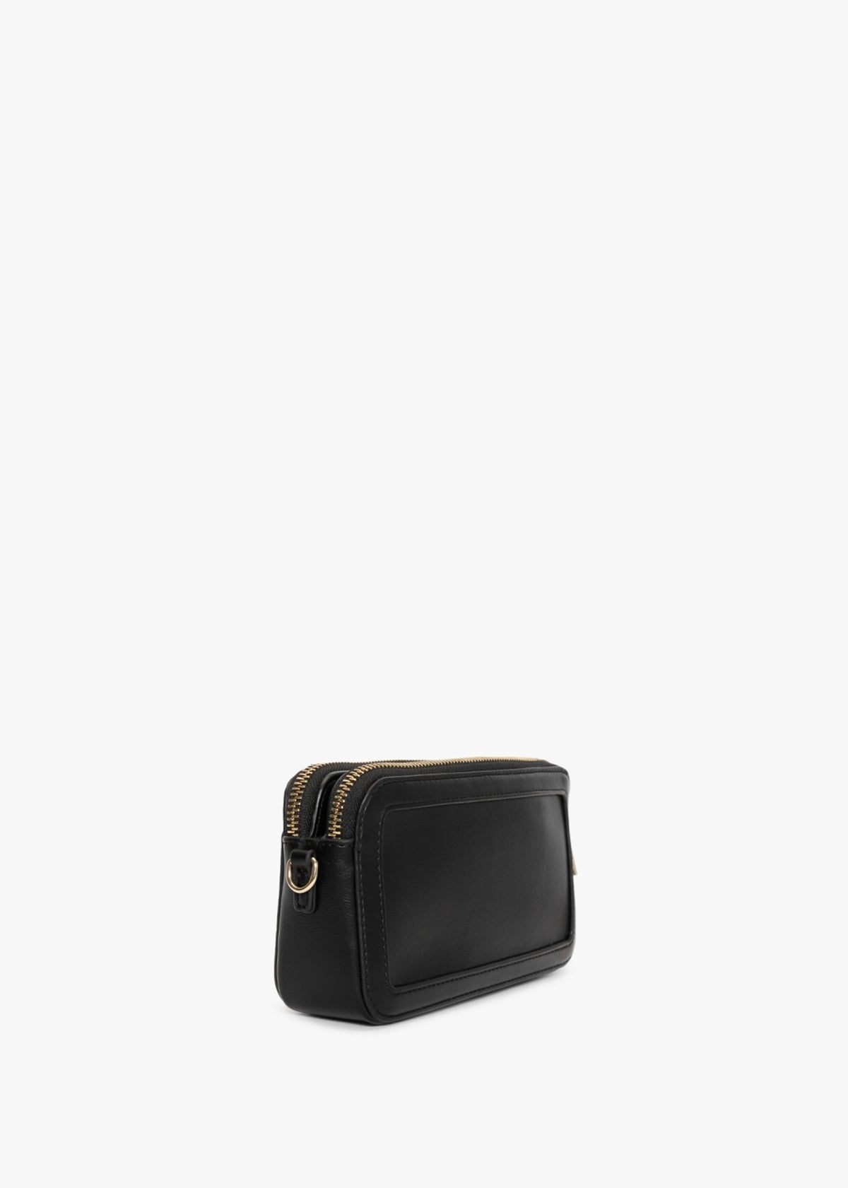Large Black Zip Around Wallet On A Chain