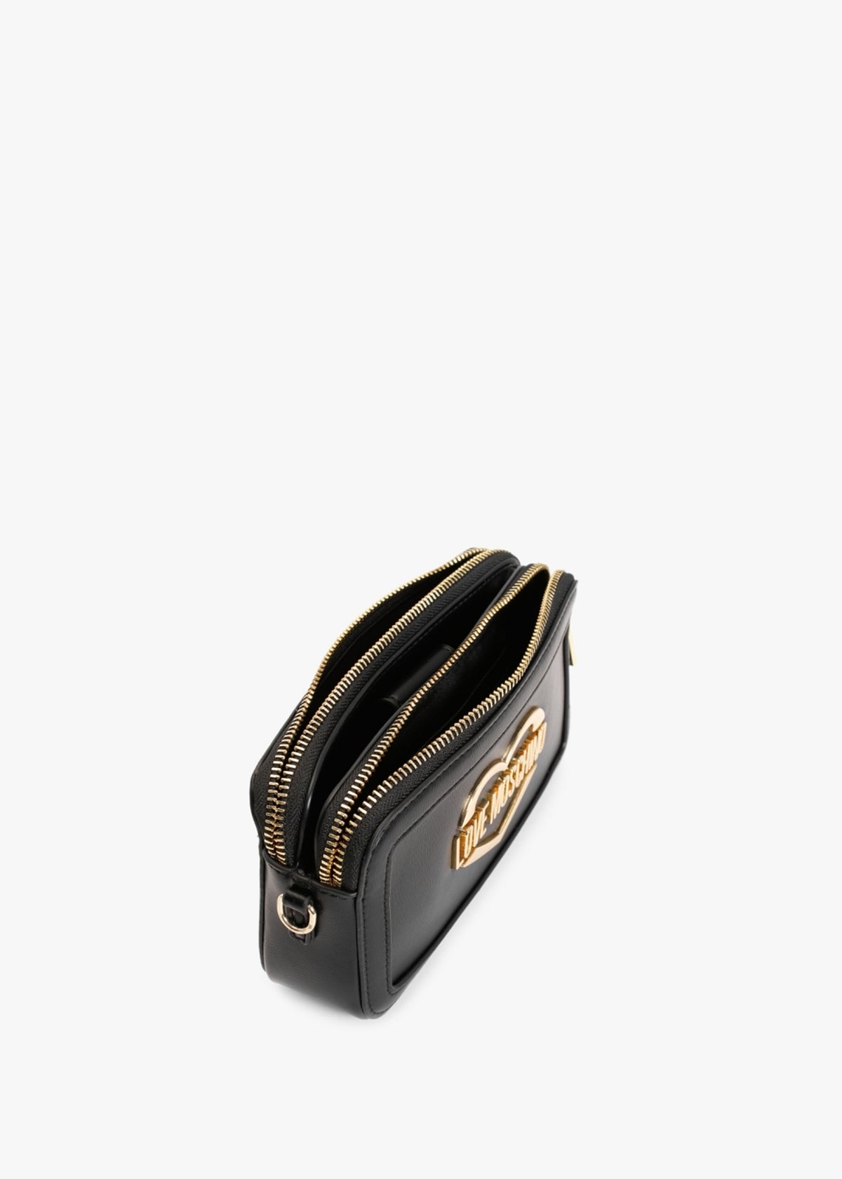 Large Black Zip Around Wallet On A Chain
