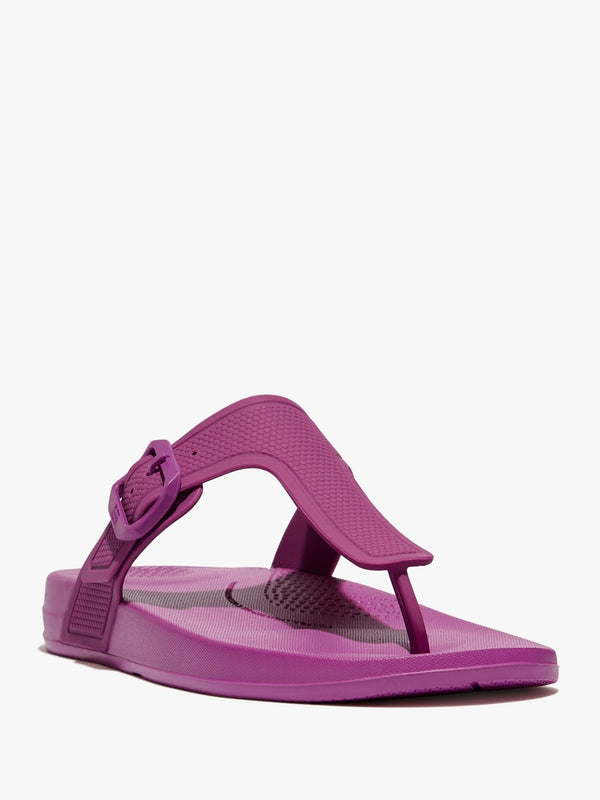 Iqushion Adjustable Buckle Miami Violet Flip Flops
