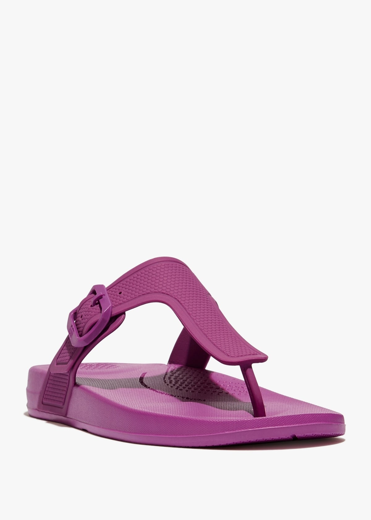 Iqushion Adjustable Buckle Miami Violet Flip Flops