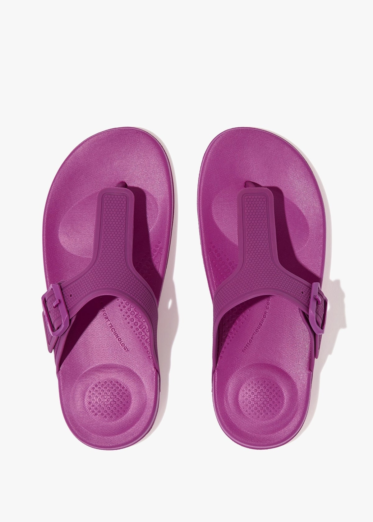Iqushion Adjustable Buckle Miami Violet Flip Flops