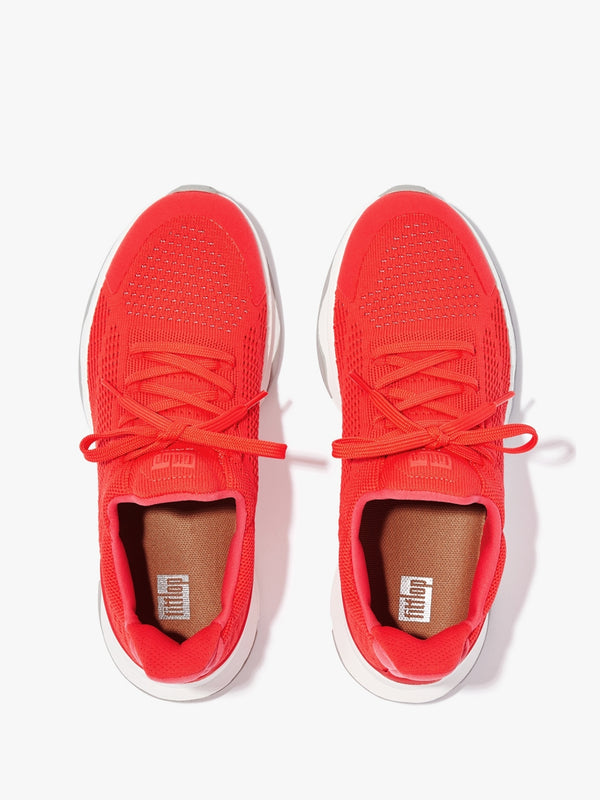 Vitamin FFX Knit Neon Orange Red Trainers