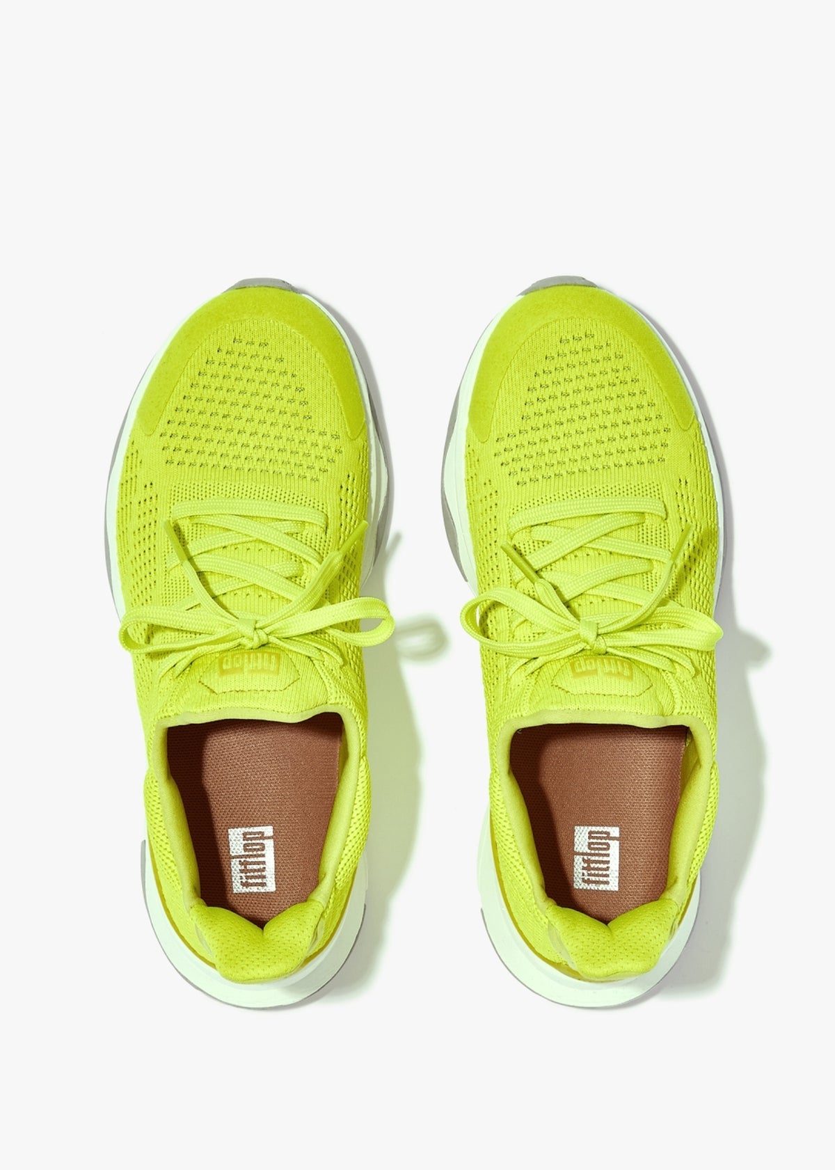 Vitamin FFX Knit Electric Yellow Trainers