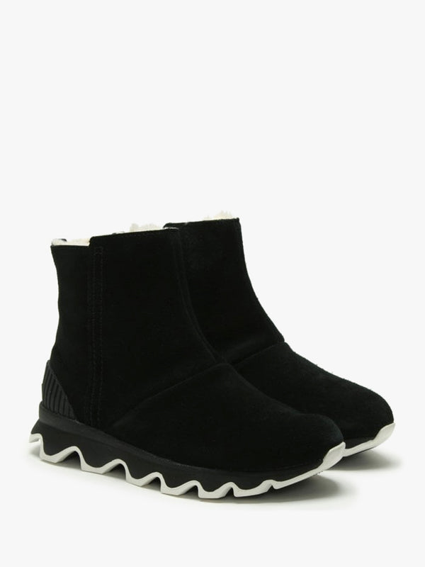 Kinetic Black Suede Short Boots