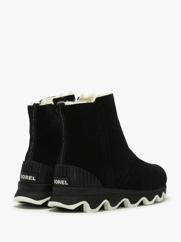 Kinetic Black Suede Short Boots