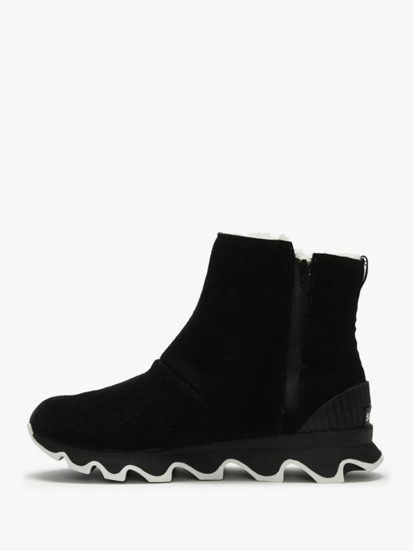 Kinetic Black Suede Short Boots