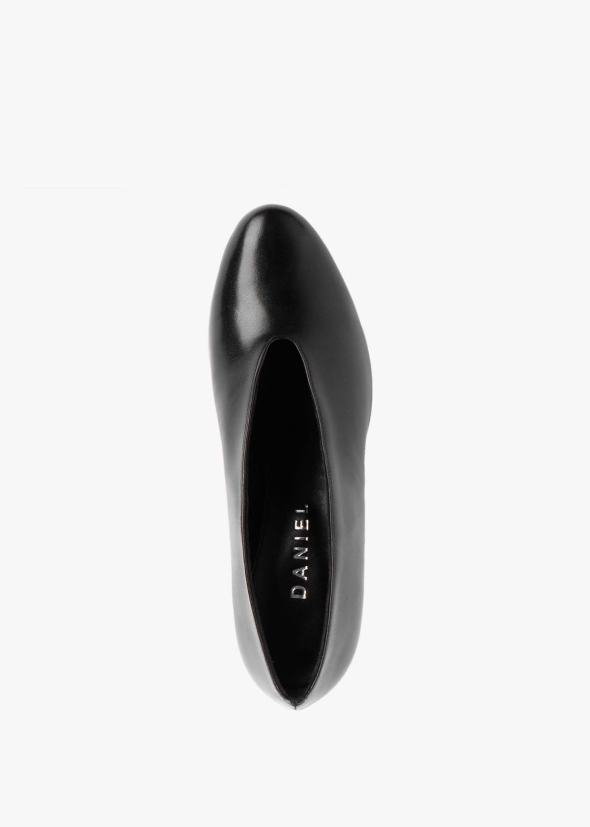 Aneso Black Leather V Front Court Shoes