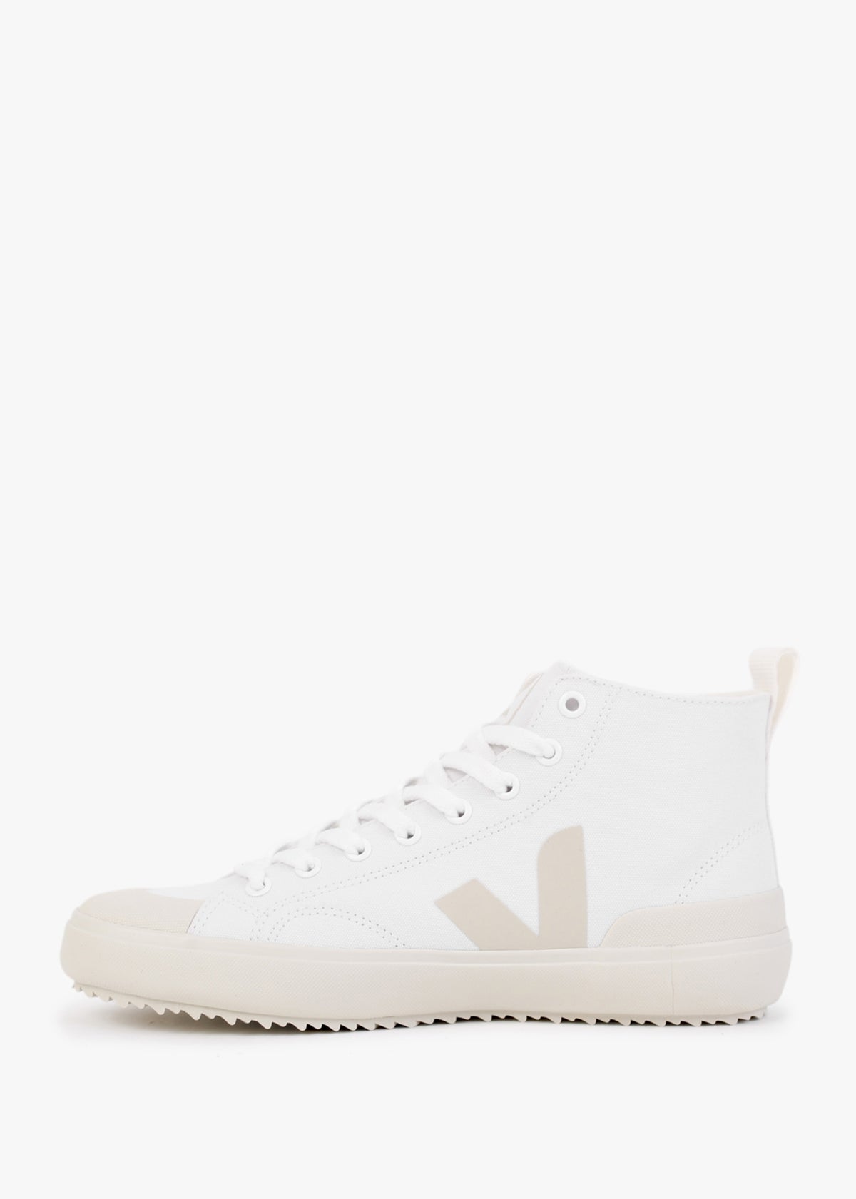 Nova Vegan Canvas White Pierre High Top Trainers