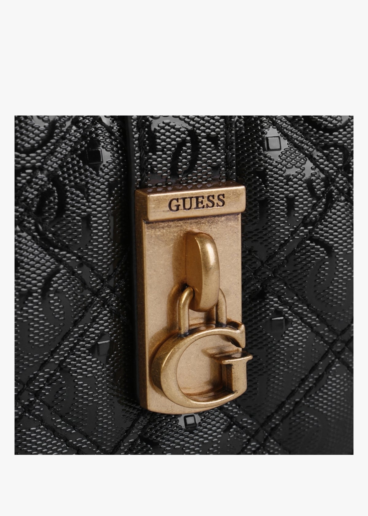 Noelle Quilt Black Logo Cross-Body Camera Bag