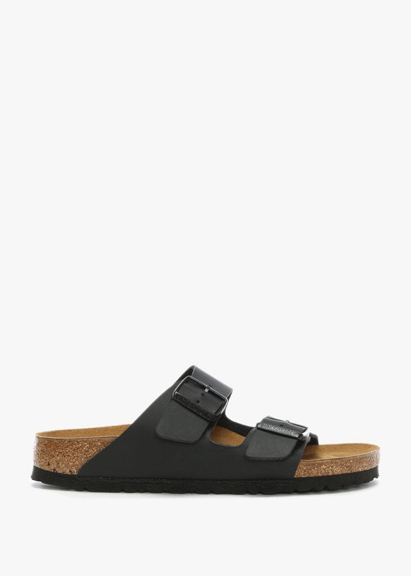 Arizona Birko-Flor Black Two Bar Mules
