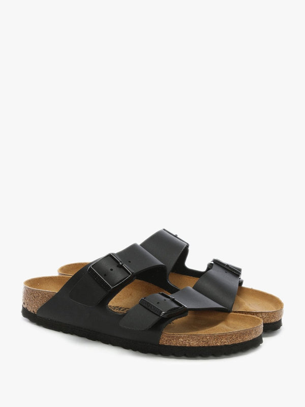 Arizona Birko-Flor Black Two Bar Mules