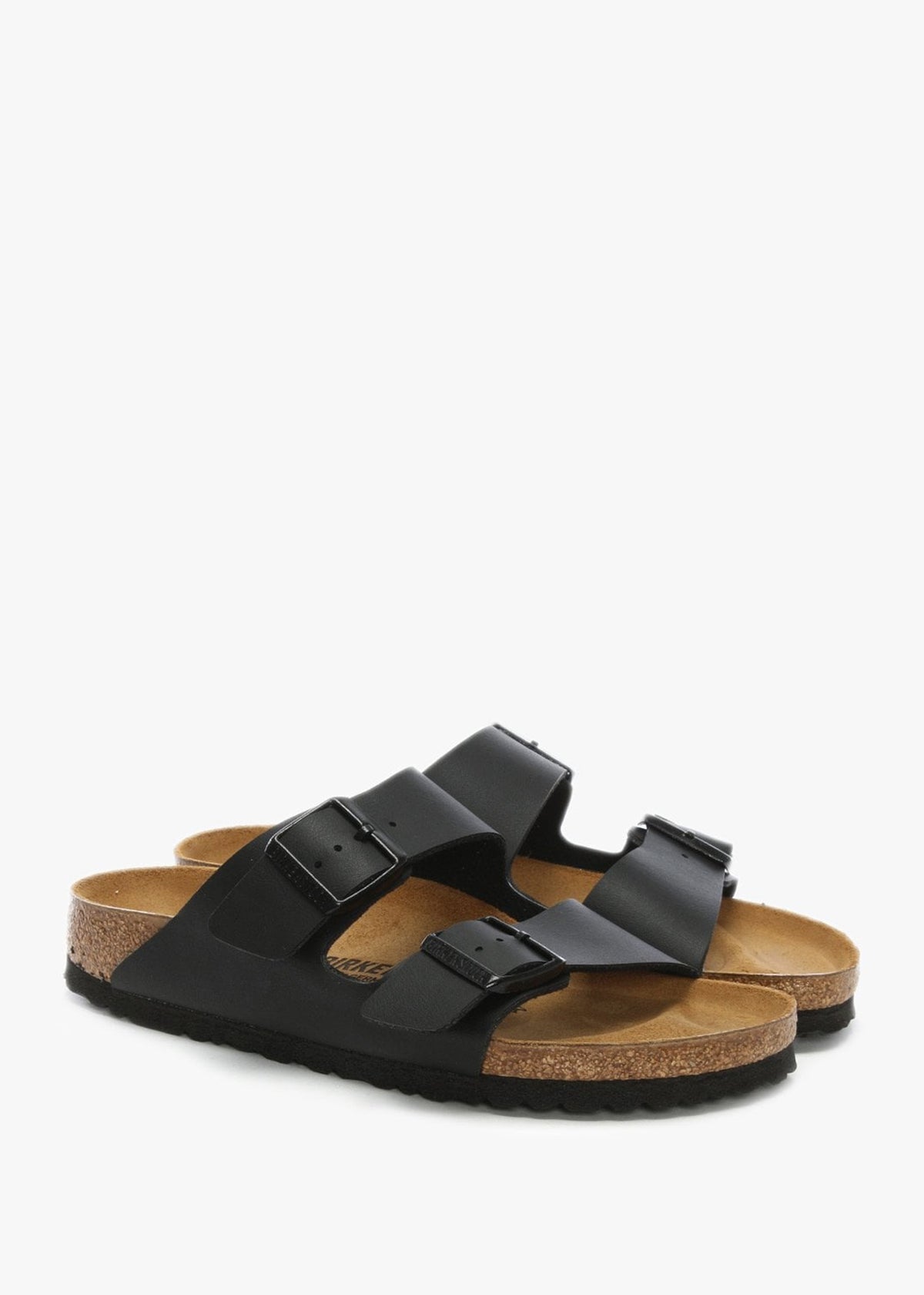 Arizona Birko-Flor Black Two Bar Mules