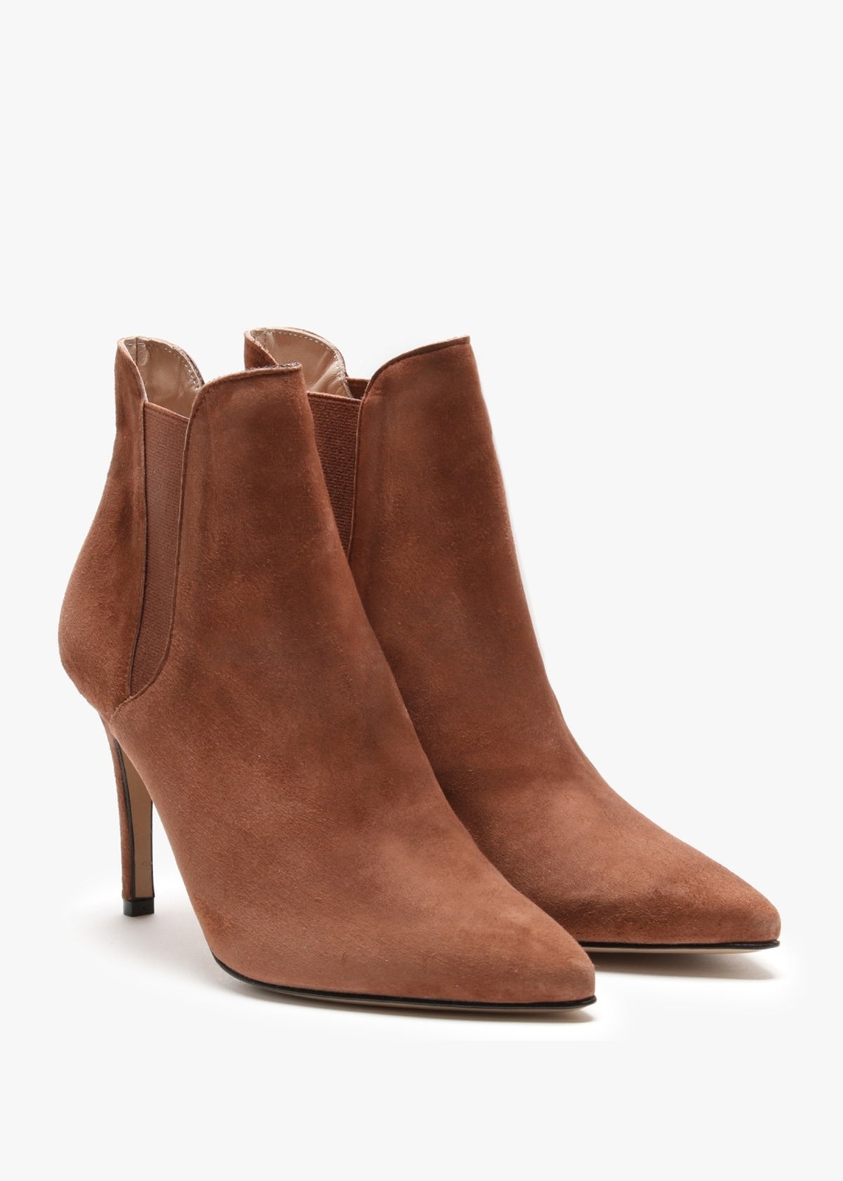 Adril Tan Suede Ankle Boots