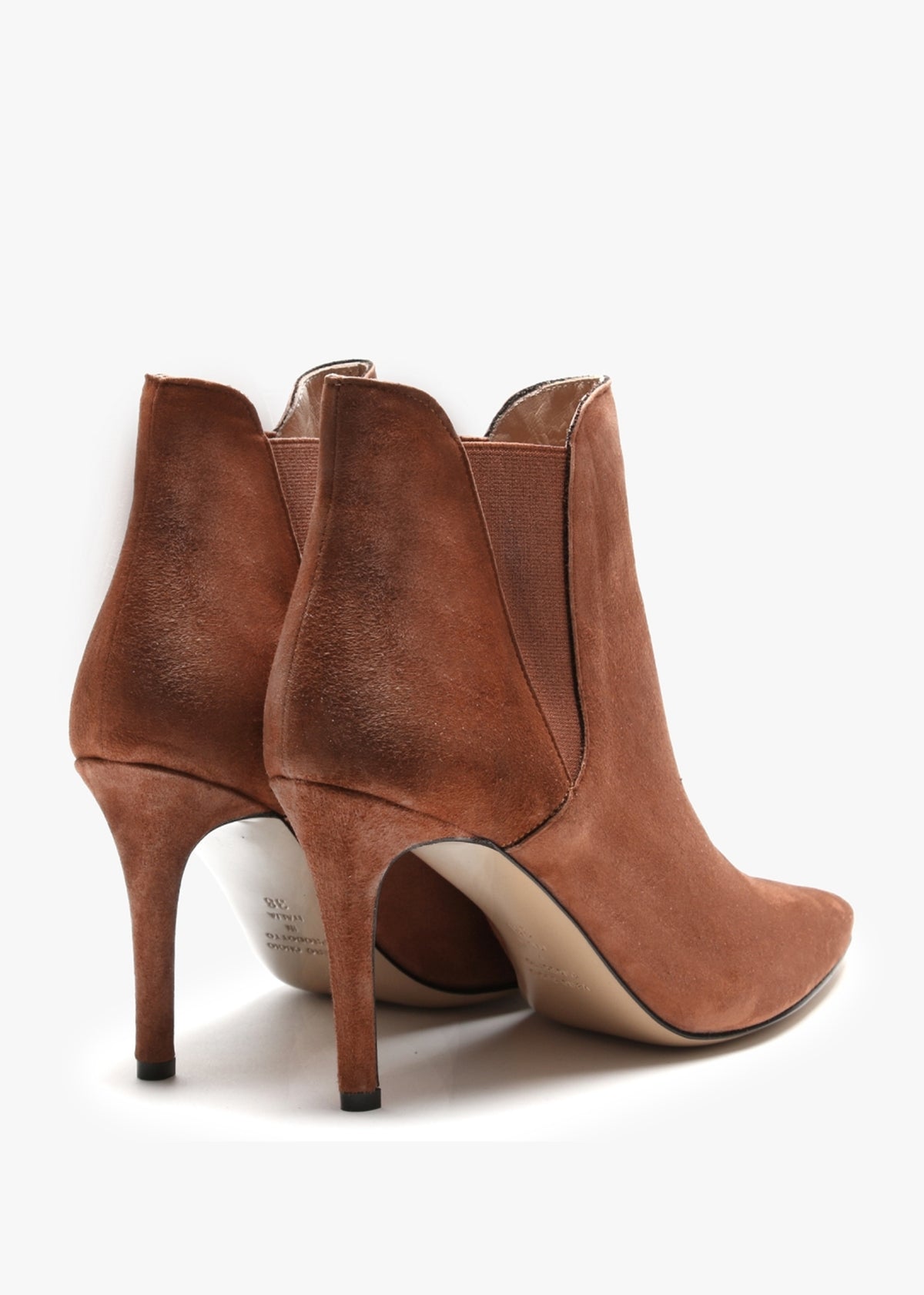 Adril Tan Suede Ankle Boots