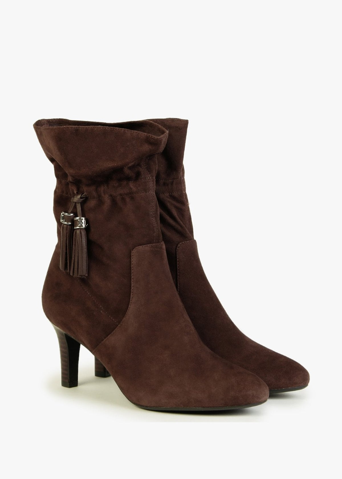 Candace Brown Suede Ankle Boots