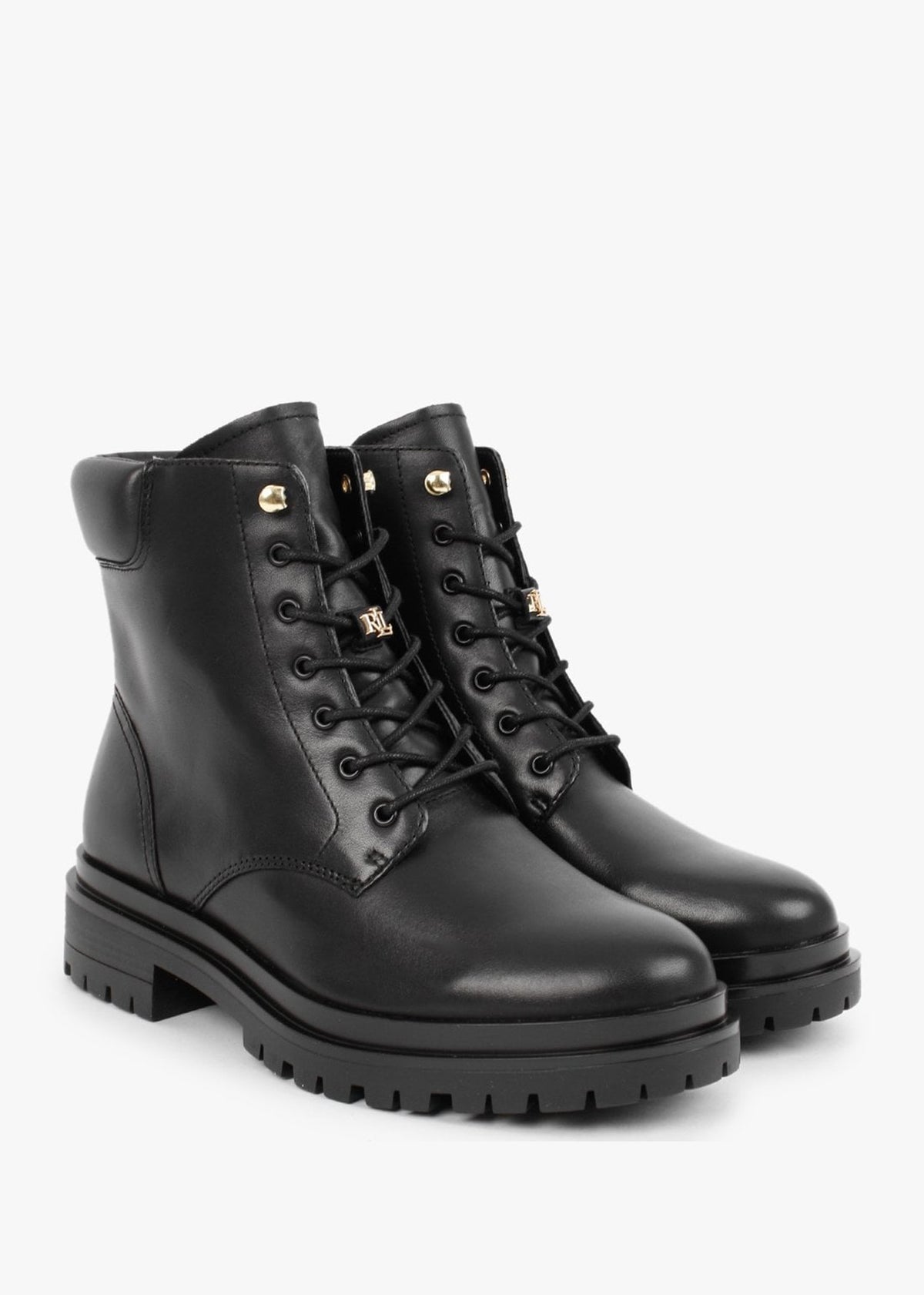 Carlee Black Leather Ankle Boots