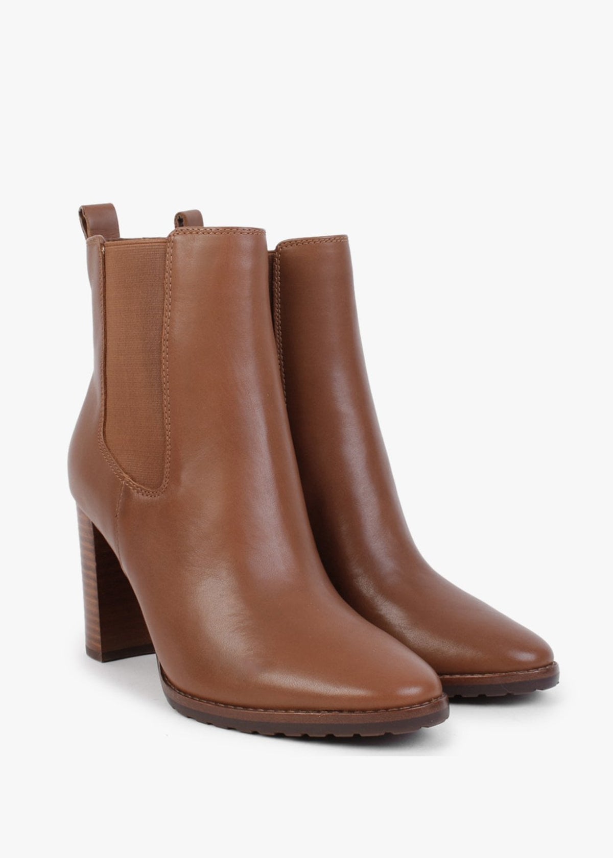 Mylah Polo Tan Leather Ankle Boots