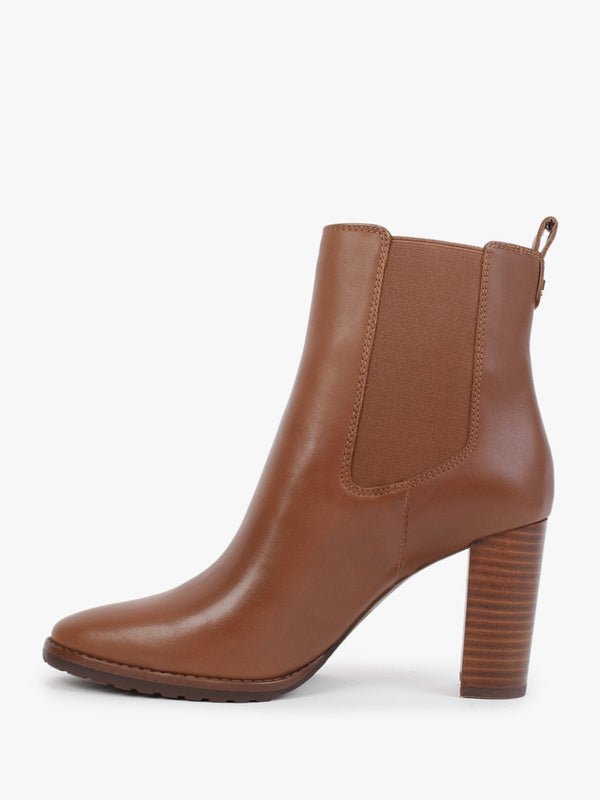 Mylah Polo Tan Leather Ankle Boots