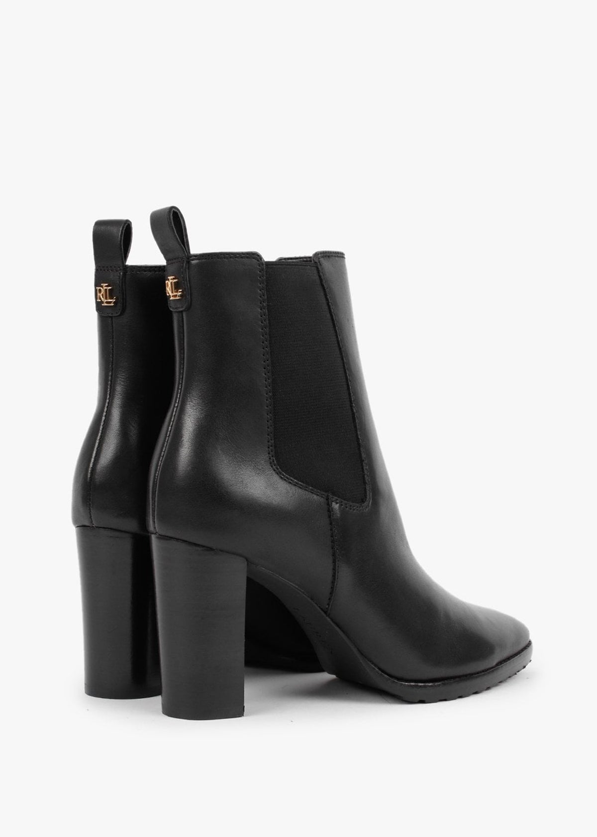 Mylah Black Leather Ankle Boots