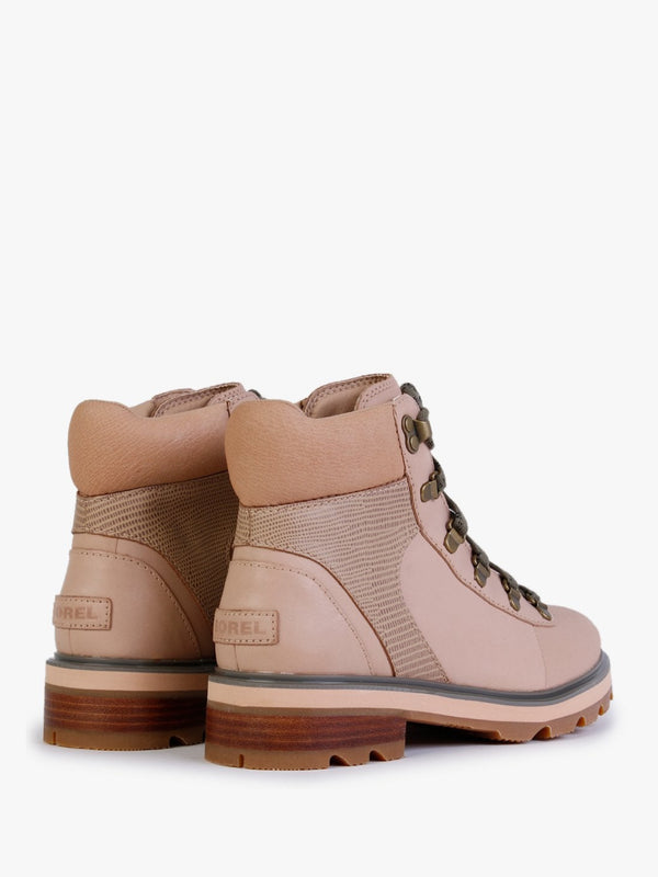 Lennox Canoe Stone Green Leather Hiker STKD Waterproof Boots