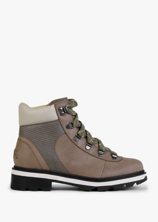 Lennox Stone Green Laurel Leaf Leather Hiker STKD Waterproof Boots