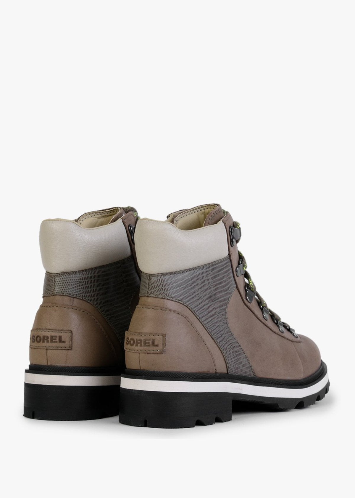 Lennox Stone Green Laurel Leaf Leather Hiker STKD Waterproof Boots