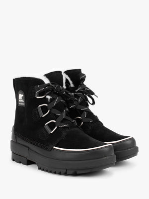 Torino II Parc Shearling Black Leather Waterproof Boots