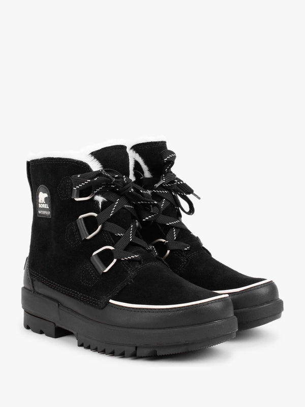 Torino II Parc Shearling Black Leather Waterproof Boots