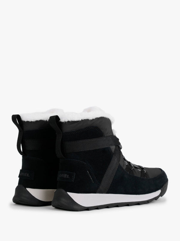 Whitney II Fluffy Black Suede Shearling Boots