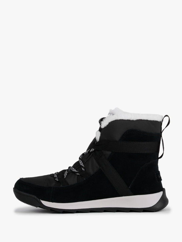 Whitney II Fluffy Black Suede Shearling Boots