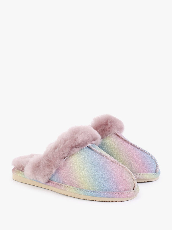 Soglit Multicoloured Sheepskin Slippers