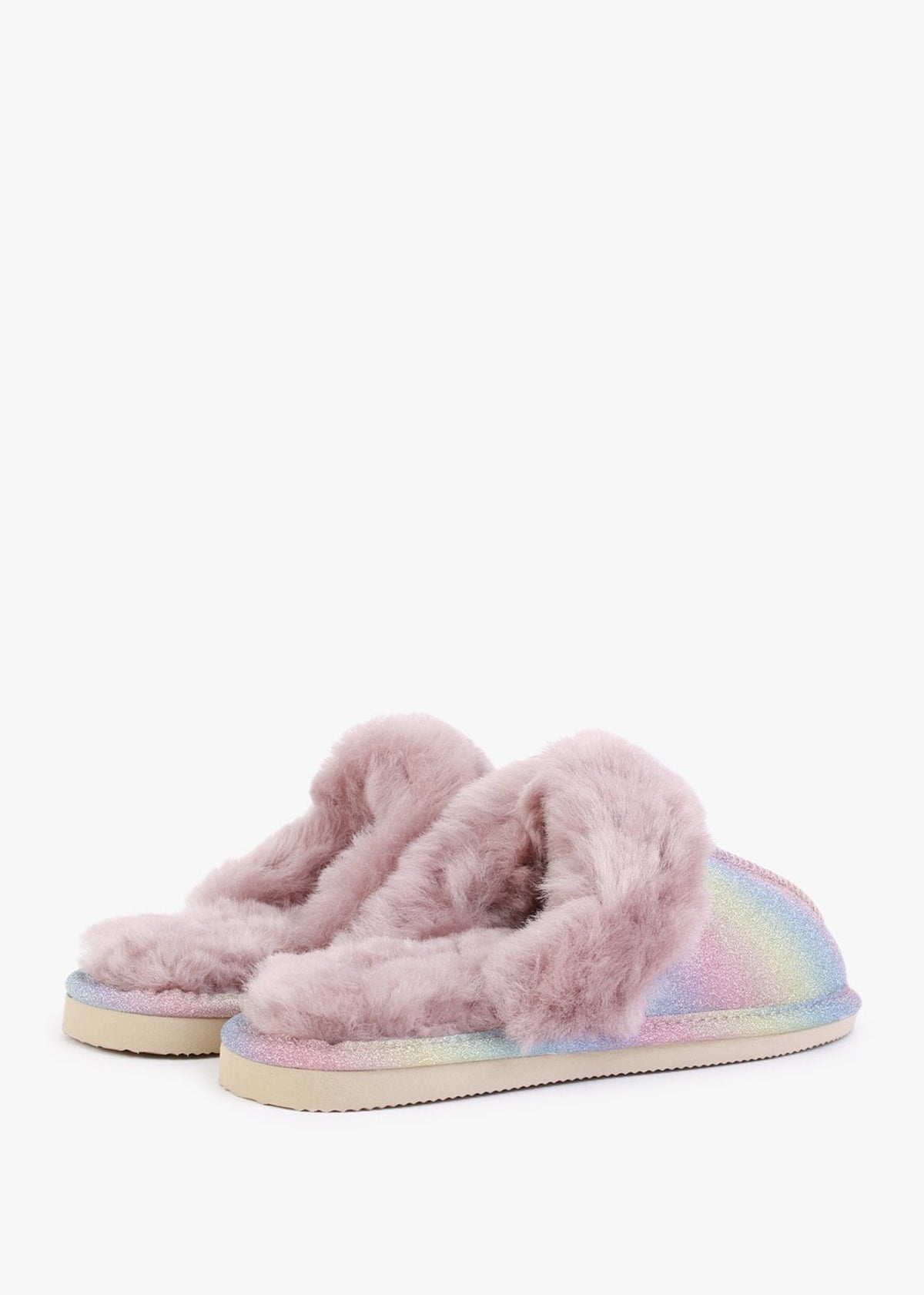 Soglit Multicoloured Sheepskin Slippers
