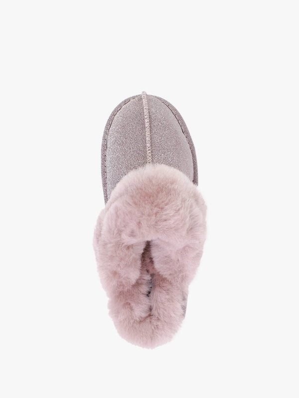 Soglit Lilac Sheepskin Slippers