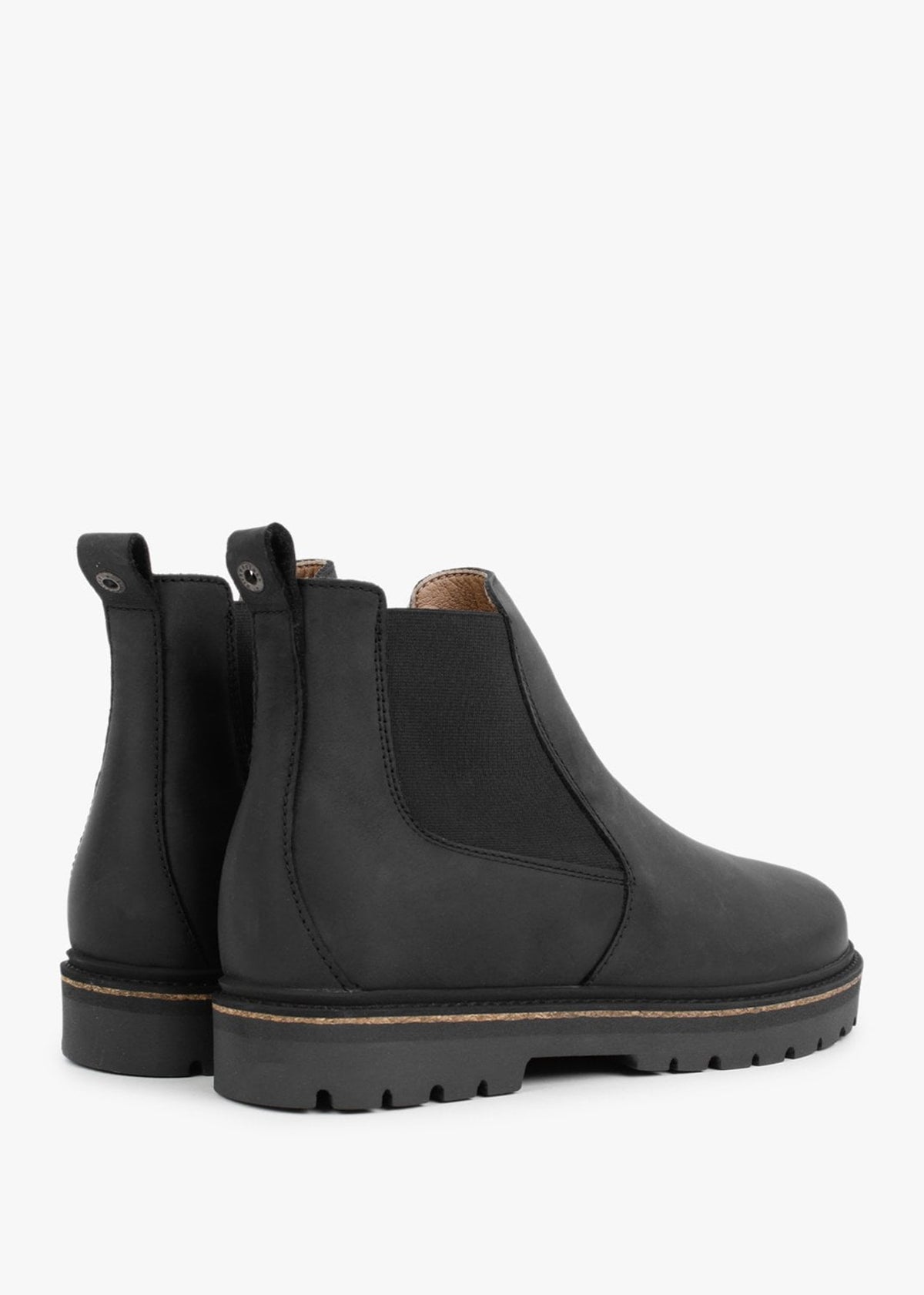 Stalon II Black Waxy Nubuck Leather Chelsea Boots