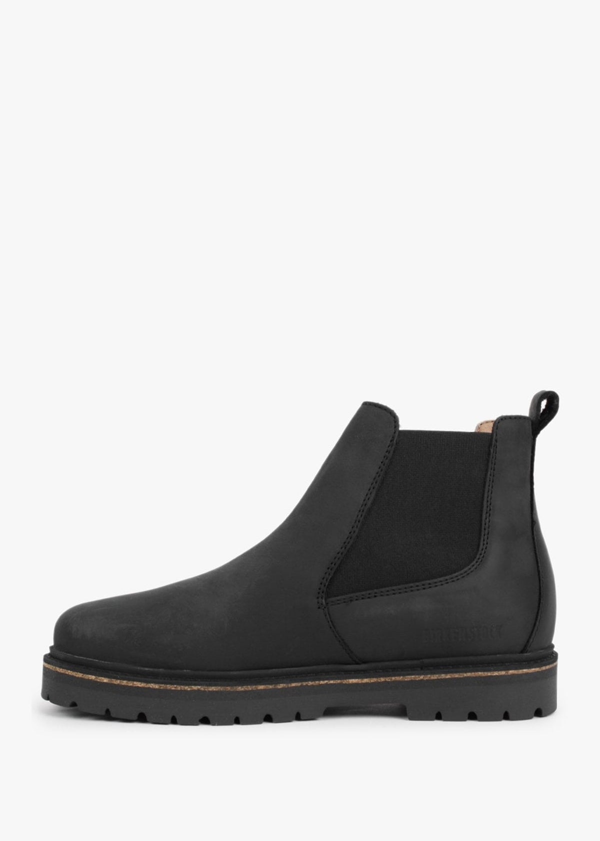 Stalon II Black Waxy Nubuck Leather Chelsea Boots
