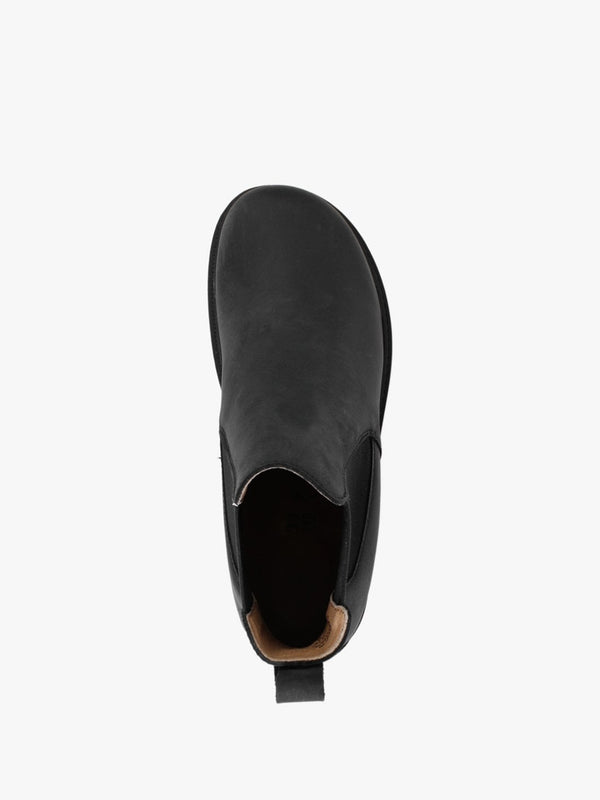Stalon II Black Waxy Nubuck Leather Chelsea Boots