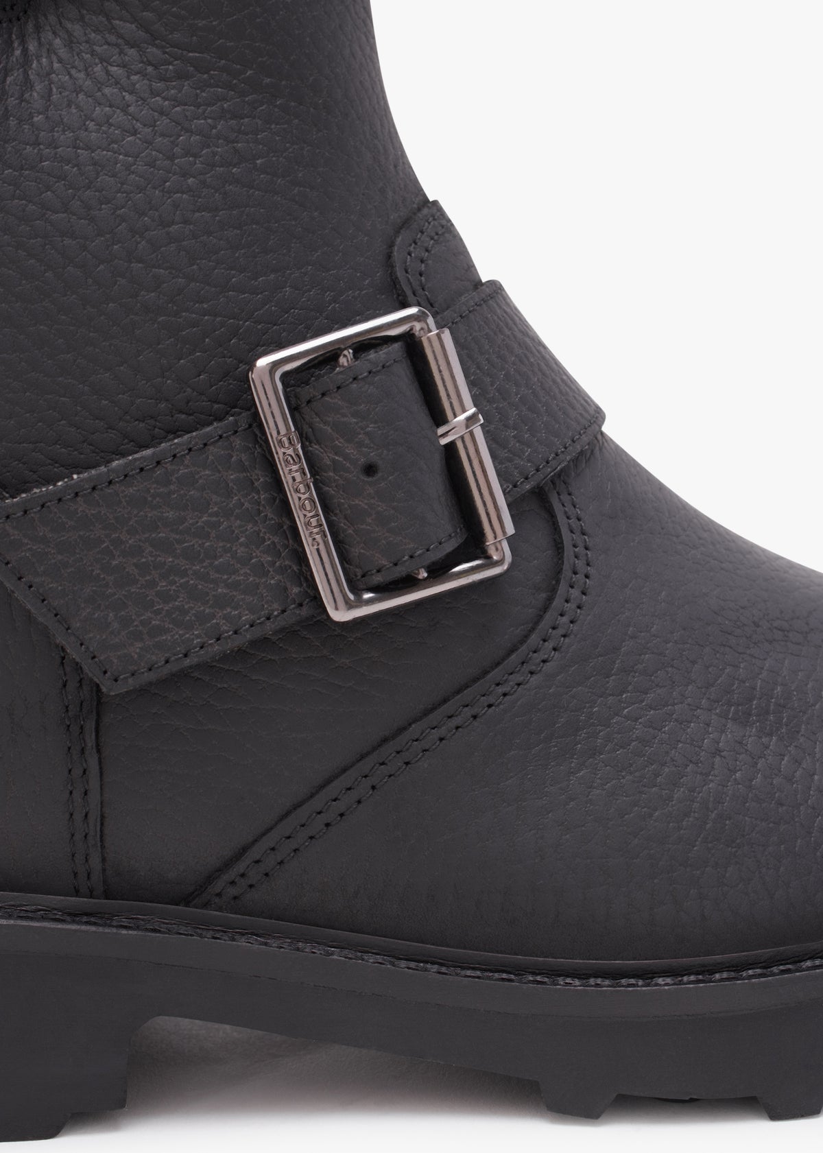 Derwent Black Leather Biker Ankle Boots