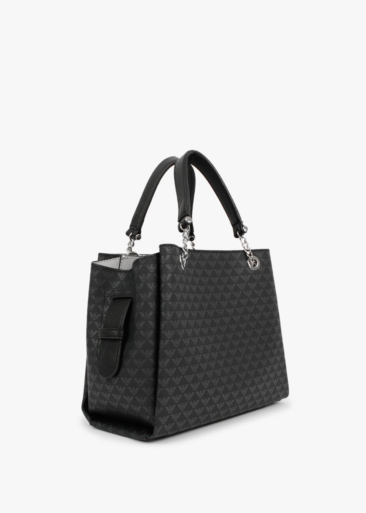 Eagle Black Repeat Logo Tote Bag