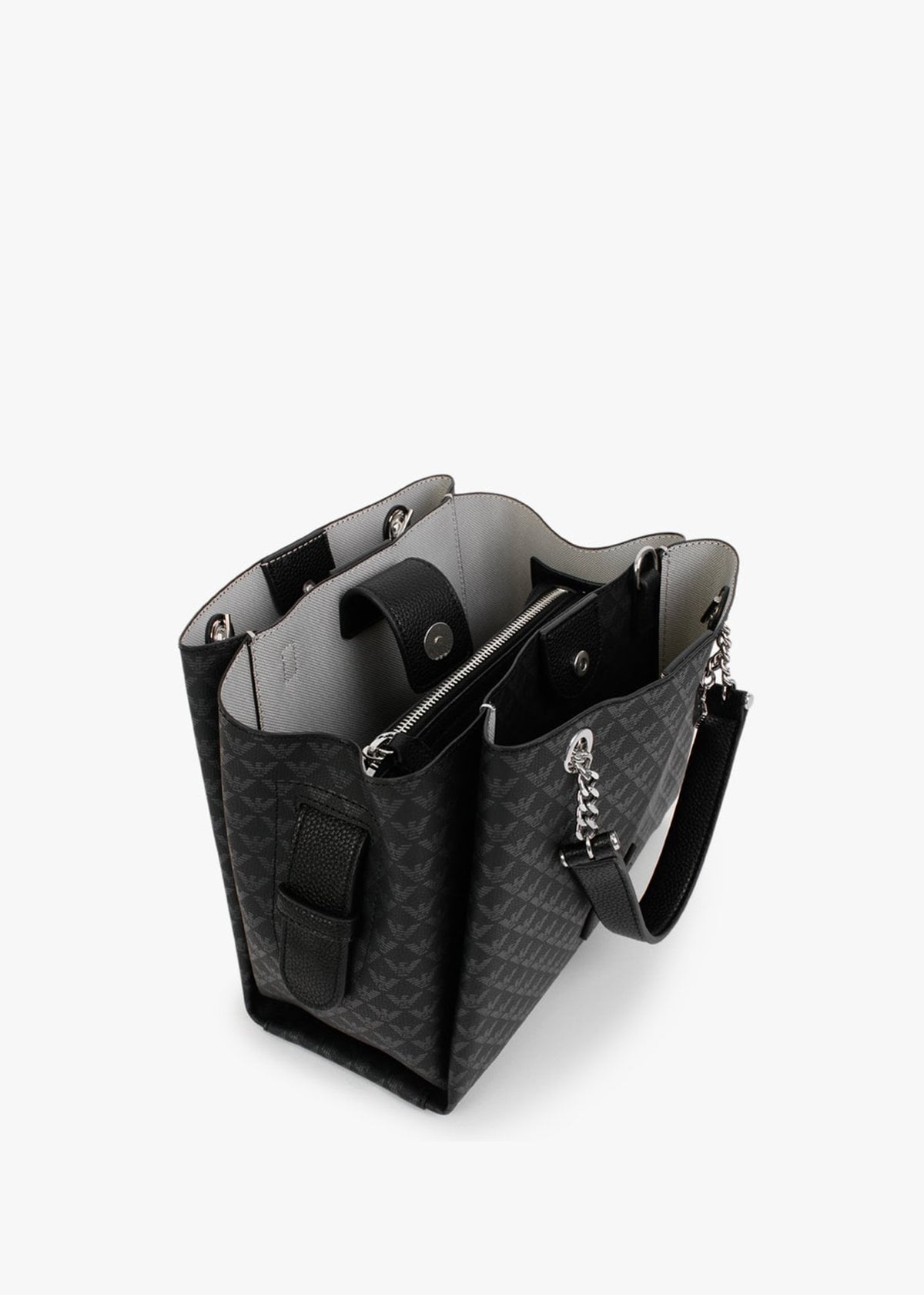 Eagle Black Repeat Logo Tote Bag