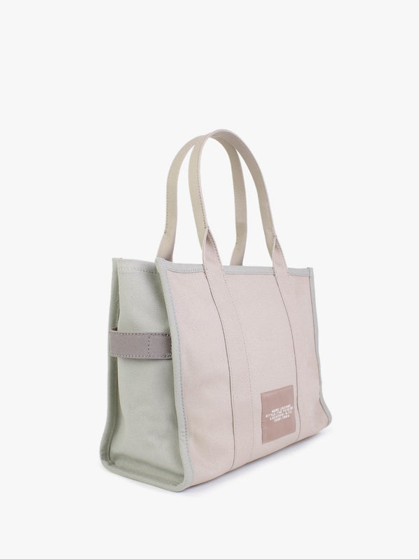 The Colorblock Large Beige Multi Tote Bag